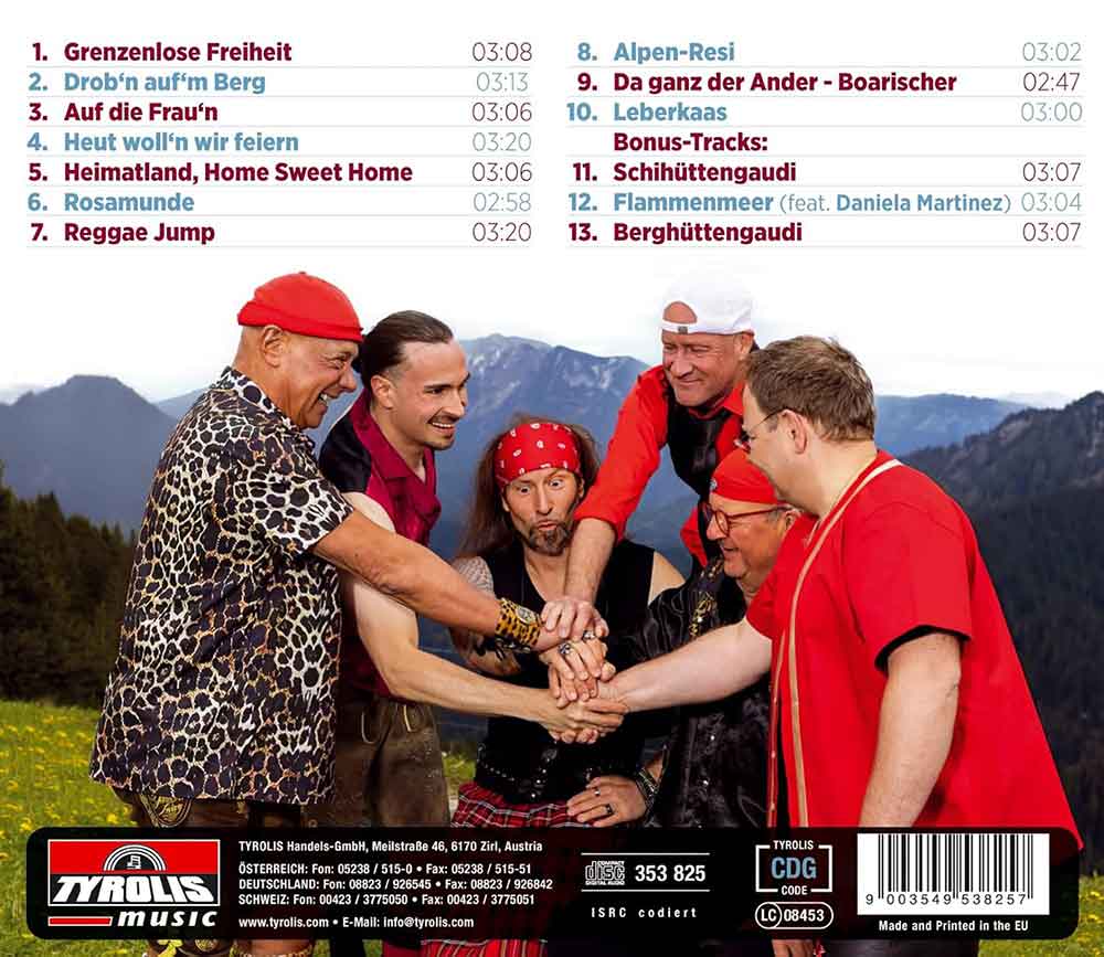 Grenzenlose Freiheit Münchner Zwietracht Back-Cover 1 CD Album