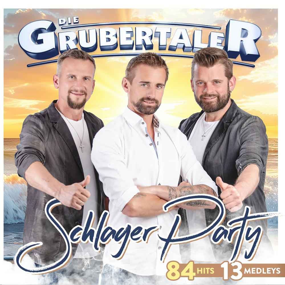 Schlager Party (84 Hits 13 Medleys) Die Grubertaler Front-Cover 1 CD Album