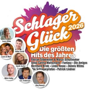 Schlager Glück 2026 Front-Cover 2 CD Sampler