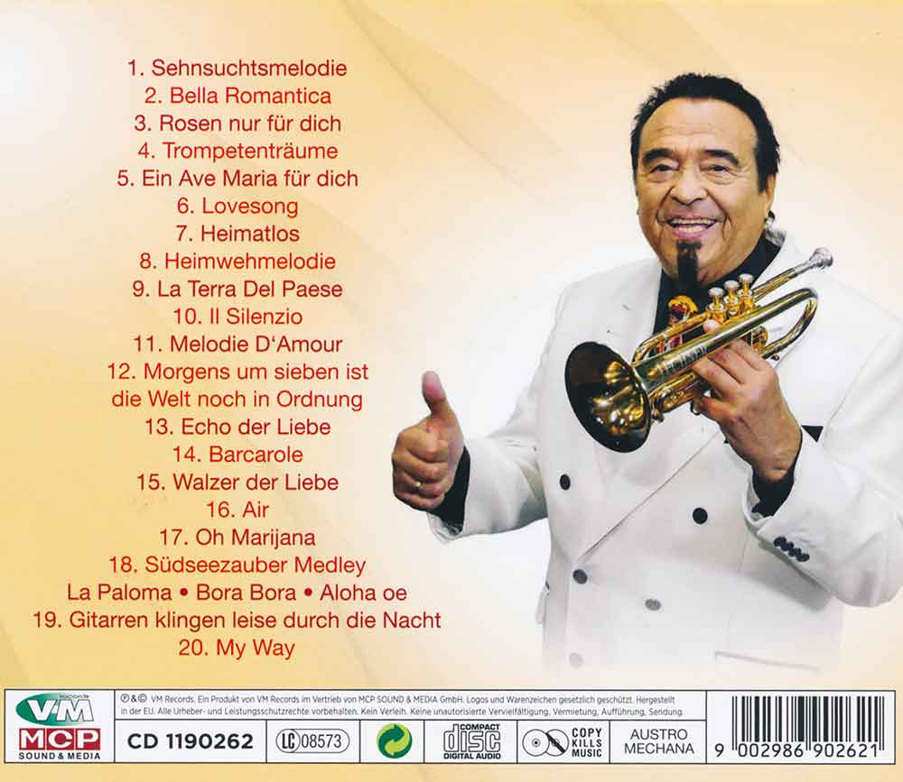 Sehnsuchtsmelodie Walter Scholz Back-Cover CD