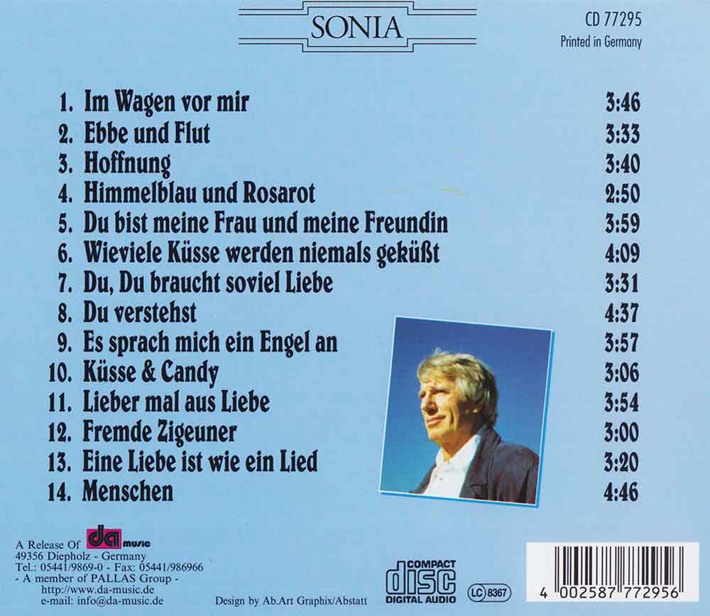 Im Wagen Vor Mir Henry Valentino Back-Cover 1 CD Album