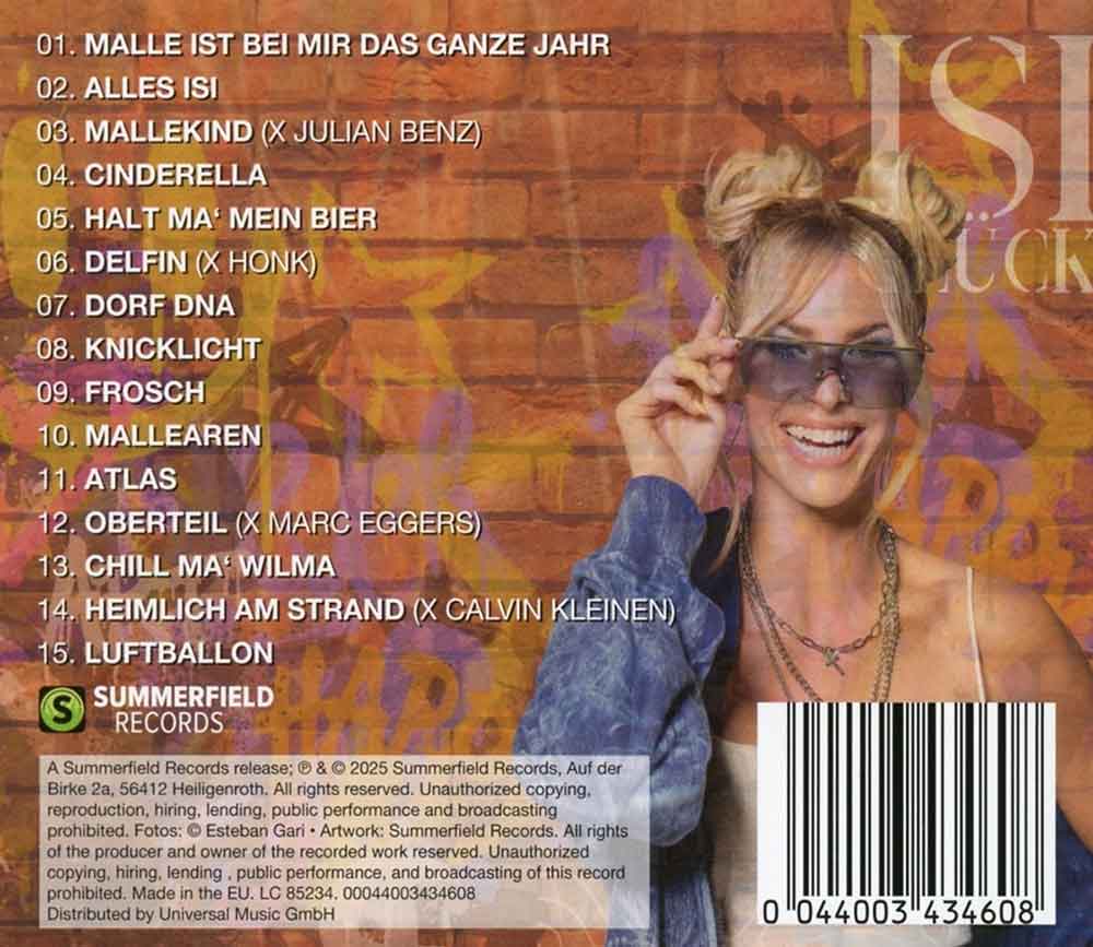 Alles Isi Isi Glück Back-Cover CD Album