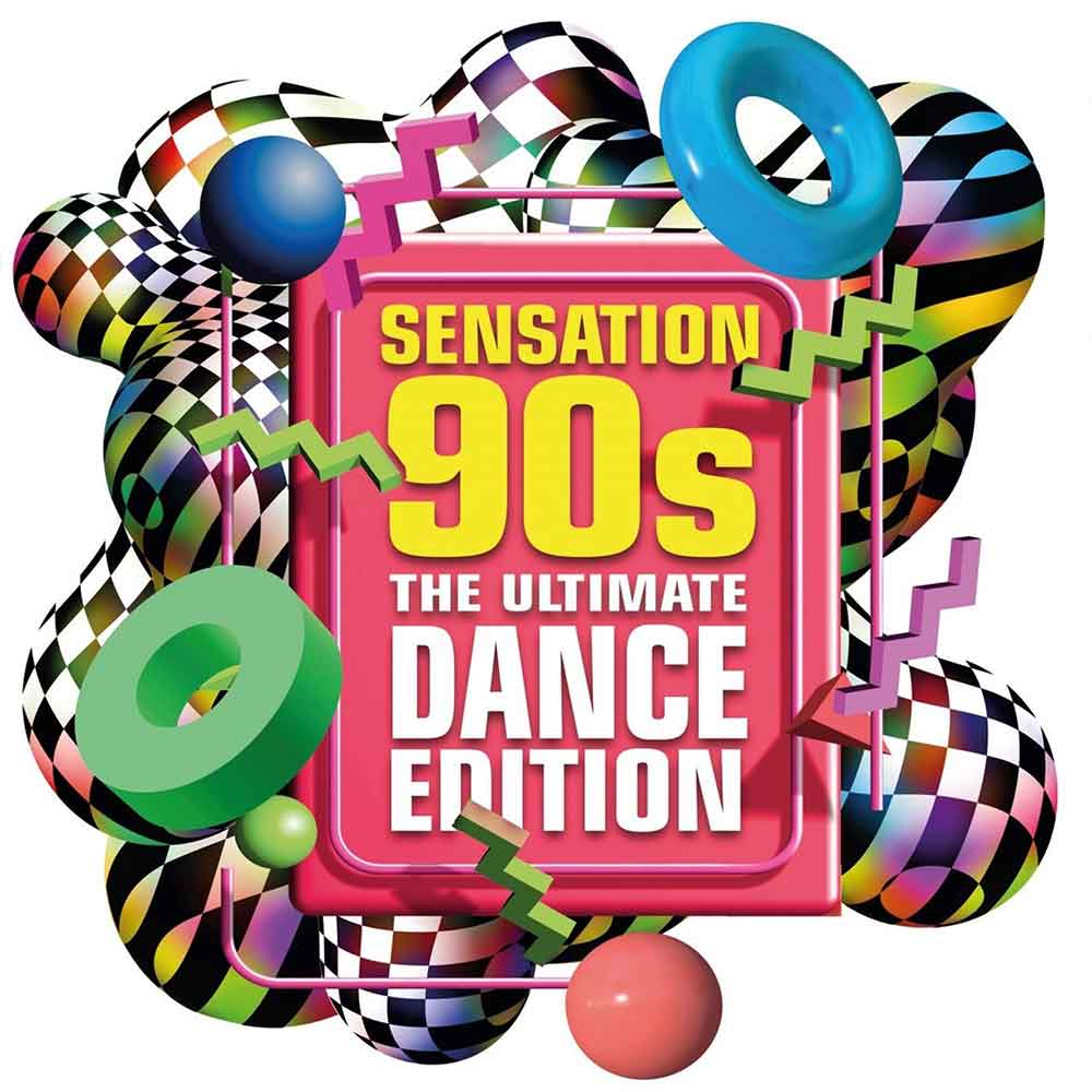 Sensation 90s - The Ultmate Dance Edition Front-Cover 2 CD Sampler