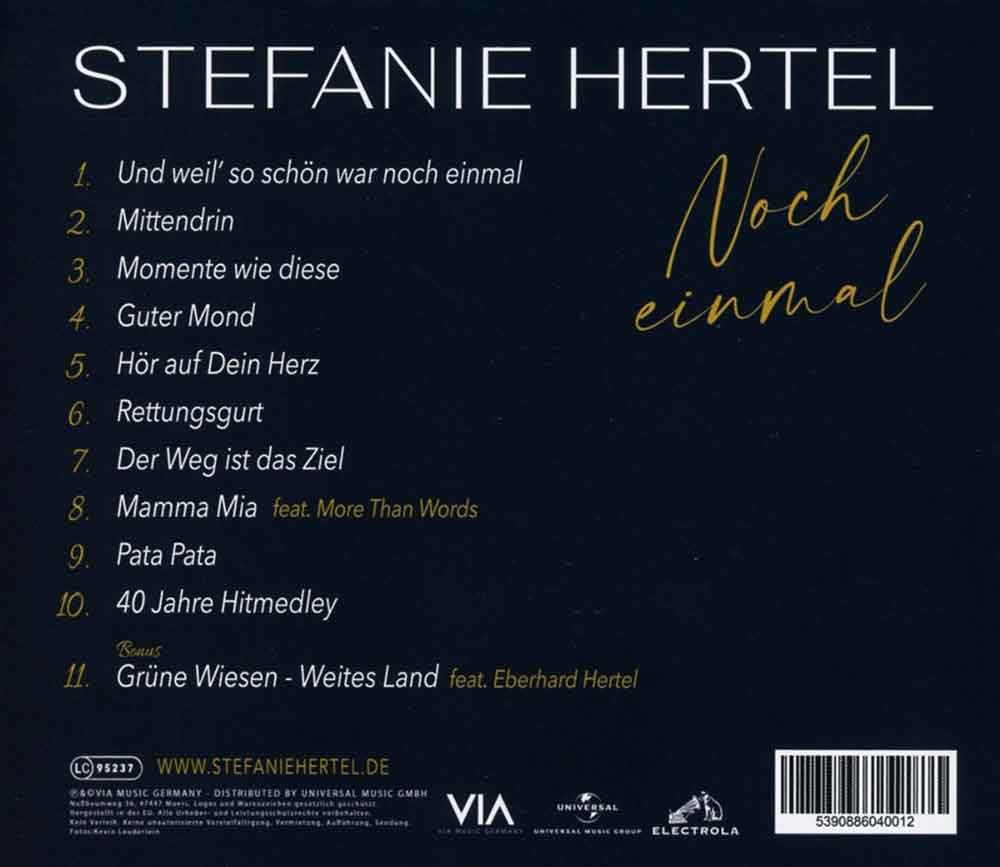 Stefanie Hertel Noch Einmal Back-Cover 1 CD Album