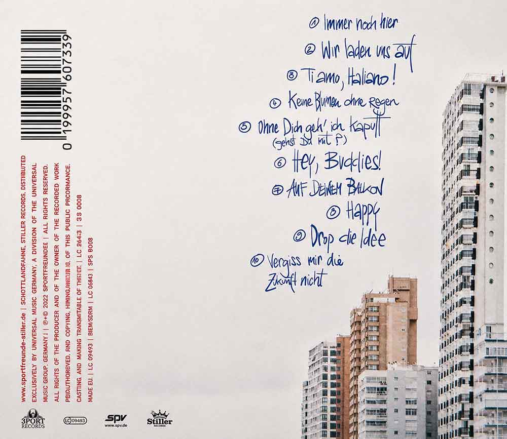Sportfreunde Stiller - Happy Birthday! (2026) CD Album Backcover
