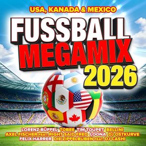 Fussball Megamix 2026 (USA, Kanada & Mexico) (2 CD) (2026) CD Album Frontcover