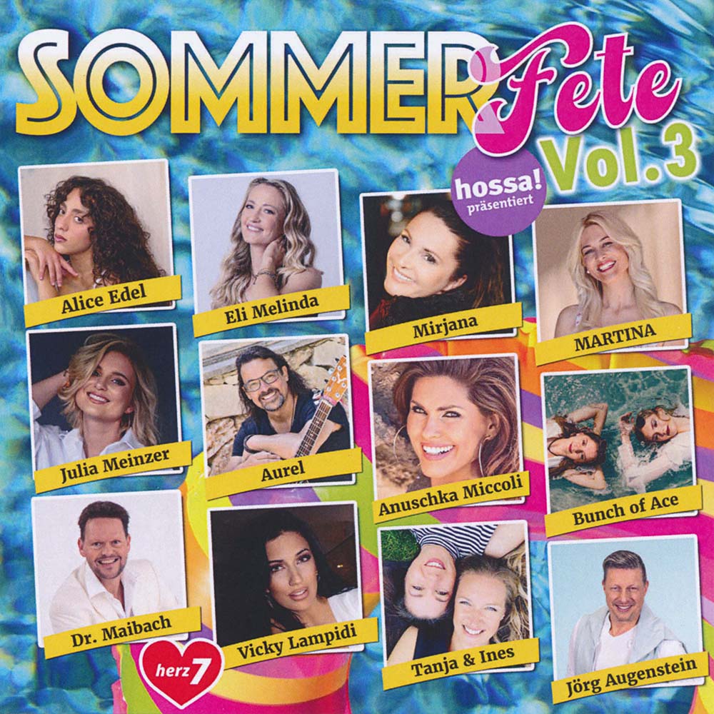 Herz 7 Sommer Fete - Vol. 03 (2026) CD Album Frontcover