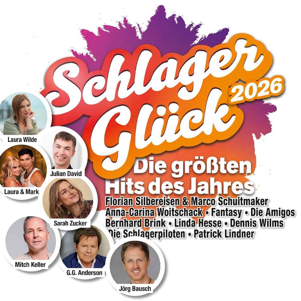 Schlager Glück 2026 (Die Größten Hits Des Jahres) (2 CD) (2026) CD Album Frontcover